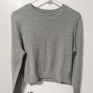 H&M Light Gray Crew Neck Sweater